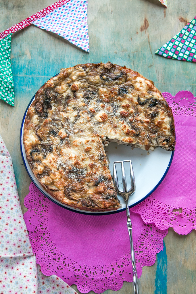 frittata rusticatorta funghi 3